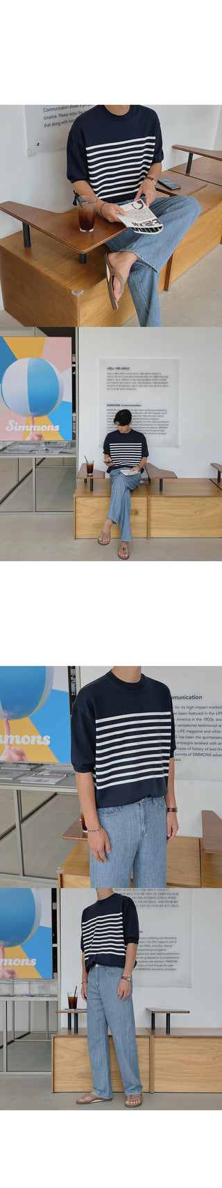 Piece Cooling Linen Wide Denim Pants