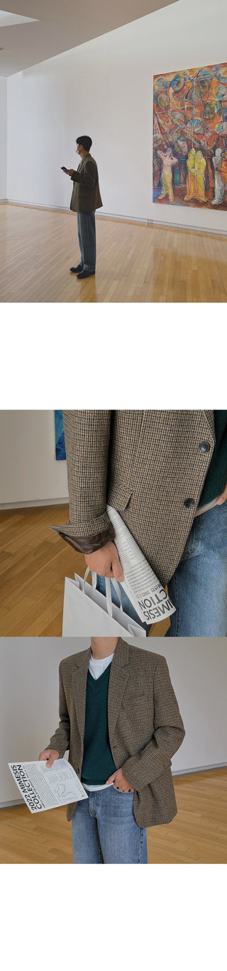 Rich Wool Brushed Knit Vest