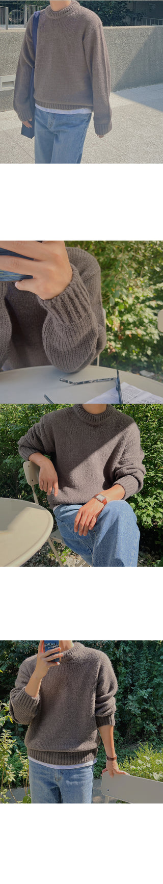 Forest Warm Round Knit