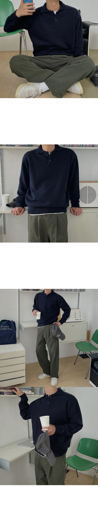 contemporary tuck wide pants