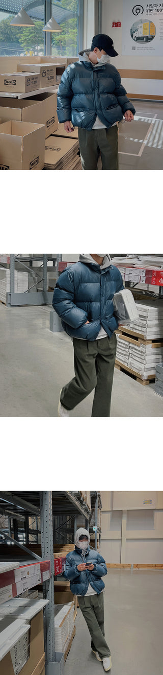 contemporary tuck wide pants