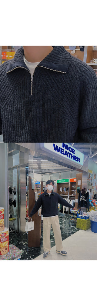 contemporary tuck wide pants