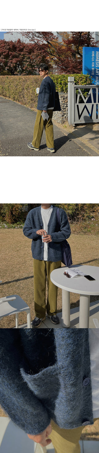 Natural Corduroy Elastic Waist Pants