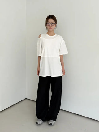 balloon one tuck slacks