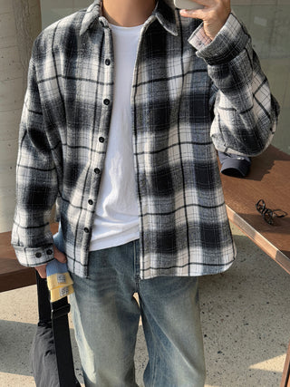 Encore Wool Tartan Check Shirt
