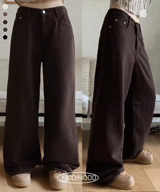 Brownie Wide Cotton Pants - 5 colors