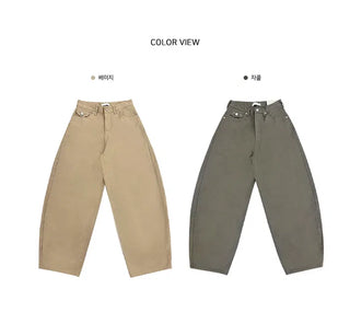 Studded Wide Summer Cotton Pants - 2 Colors