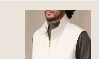 [CULTUM] Wool Lined Stand Collar Vest
