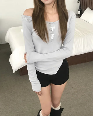 SNAP BUTTON LONG SLEEVE (3color)
