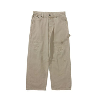 [Monterest] Distressed Washed Cotton Work Pants