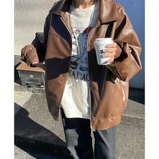 Faux leather jacket