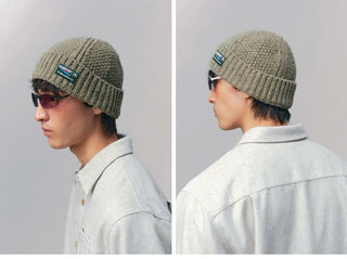 [Monterest] Merino Wool Blend Speckled Knit Beanie