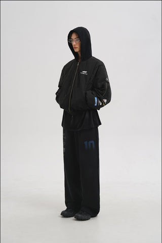 [MASONPRINCE] Boxy Racing Bomber Jacket