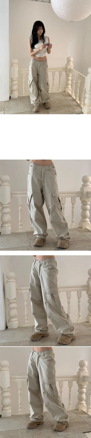 Model Praise/Fit Guaranteed Big Cargo Two-Buckle Long Pants - 4 Colors