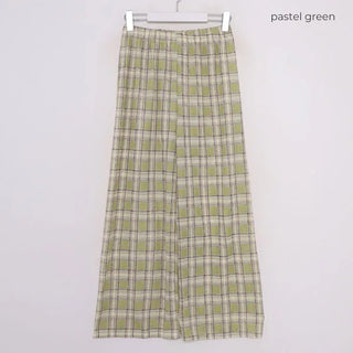 Color Check Easy Pants