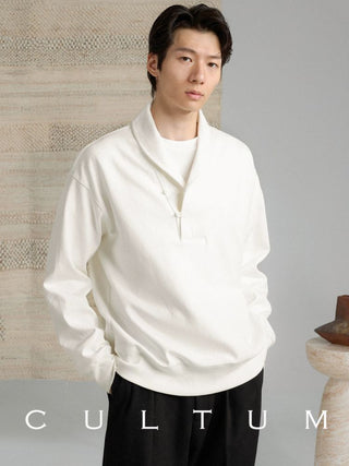 [CULTUM] Heavyweight Shawl Collar Sweatshirt