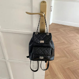 Quilted Chain Mini Backpack