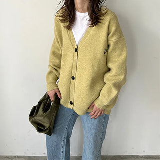 P Lettering Cardigan