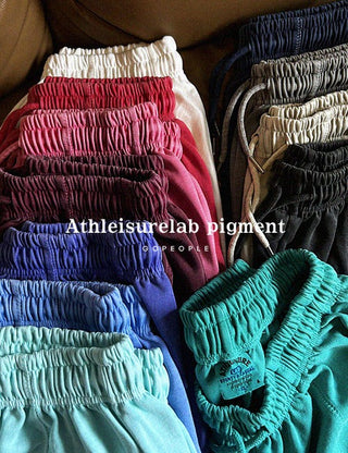 Color pigment cut shorts (cotton fabric)