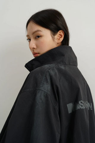 MASONPRINCE Distressed Nylon Coach Jacket