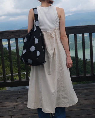 Big canvas shoulder bag