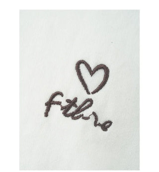 Embroidered cotton long-sleeved loose-fit shirt