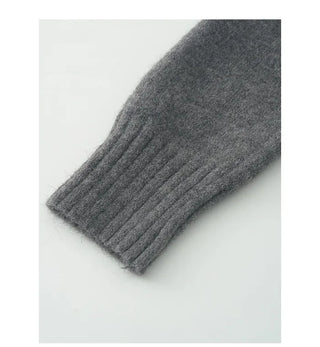 [2-way] High-neck ribbed zip-up