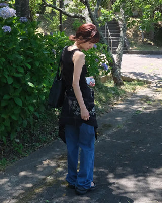 Eco-leather Triangle Shoulder Bag