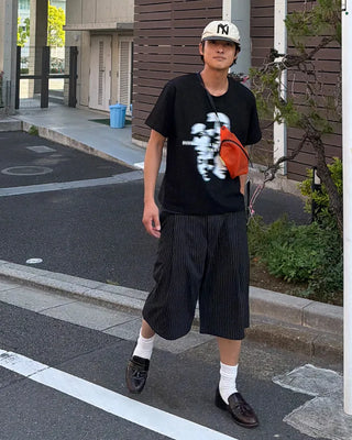 Face print T-shirt