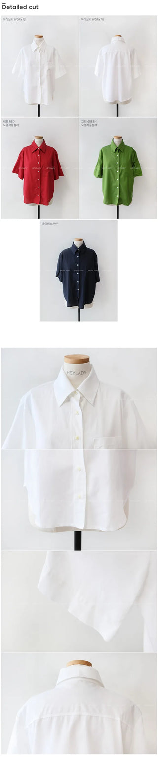 Vivid short-sleeved shirt