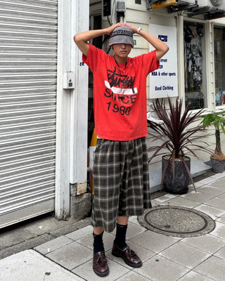 Checked Bermuda Pants
