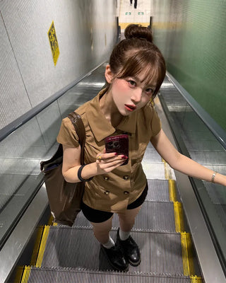 Trench blouse
