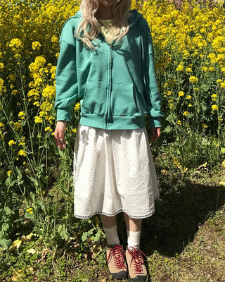 Oversized Basic Zip Hoodie
