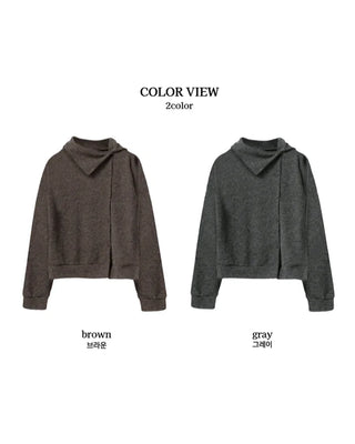HIGH NECK BUTTON CARDIGAN (2color)