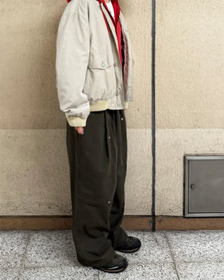 (Unisex) Drawstring Pintuck Slacks