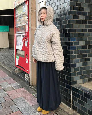 Quilted Hooded Blouson
