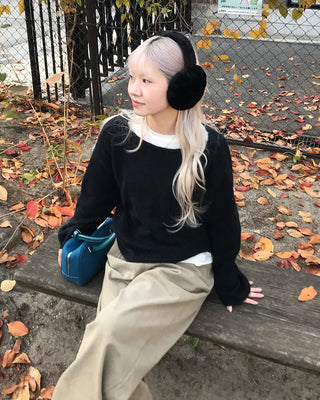 Milk fur earmuffs