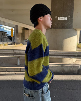 Bordered soft knit
