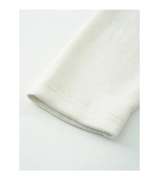 Basic pleated round neck T-shirt