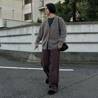 Soft Texture V-Neck Cardigan