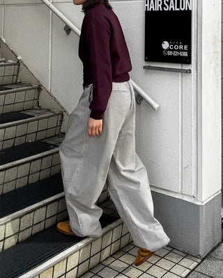 (Unisex) Striped Pintuck Overpants