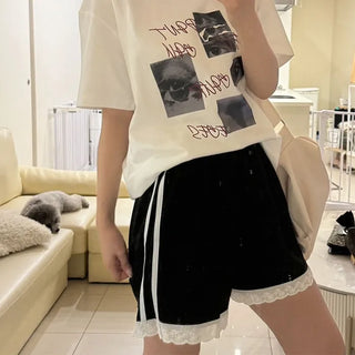 Frill Track Shorts