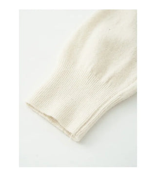 Half-zip-up color knit
