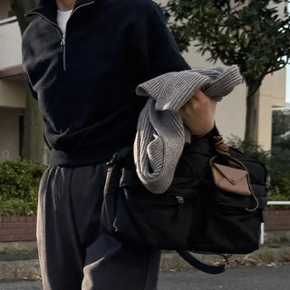 Ribbed wide brushed pants