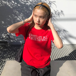 Lettering Point Short-Sleeve T-Shirt