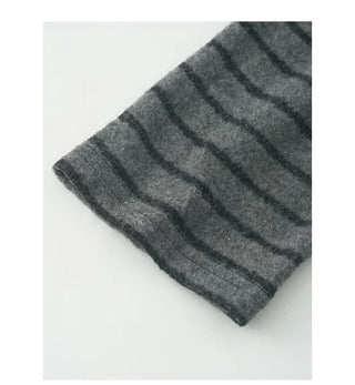 (2 colors) Striped Long T-shirt