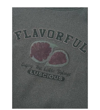 Reversible pleated print T-shirt