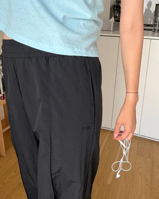 [1st Re-release] (ORIGINAL) Nylon Pintuck Wide Pants (black)