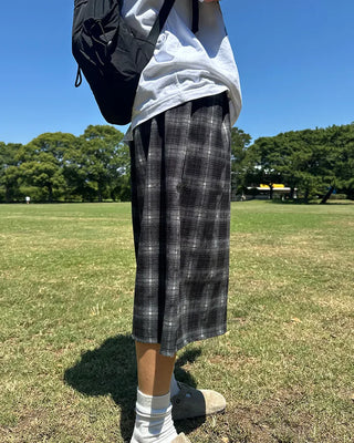 Checked Bermuda shorts