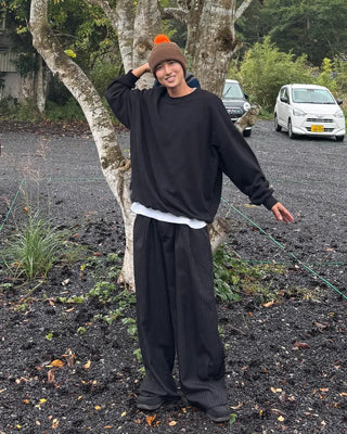 Washed plain oversized sweatshirt